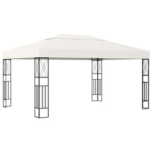 vidaXL, vidaXL Pavillon 3×4 m Creme Stoff, vidaXL Pavillon 3×4 m Creme Stoff