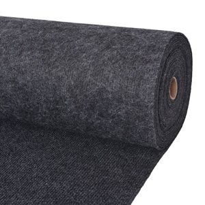 vidaXL Messeteppich Rillen 1,6×15 m Anthrazit