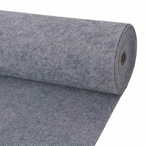vidaXL Messeteppich Rillen 1,6×15 m Grau