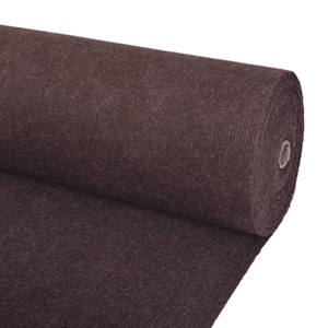 vidaXL Messeteppich Rillen 1,6×15 m Braun