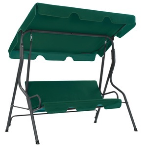 vidaXL, vidaXL Hollywoodschaukel Grün 170×110×153 cm Stoff