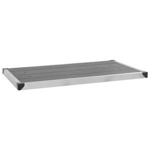 Diverse Hardware, Garten-Duschwanne WPC Edelstahl 110 x 62 cm Grau, vidaXL Garten-Duschwanne WPC Edelstahl 110 x 62 cm Grau