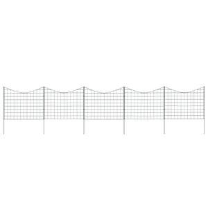 vidaXL, vidaXL Teichzaun-Set Unterbogen 77,5 x 64 cm Grün, vidaXL Gartenzaun Set Konkav 77,5x64 cm Grün
