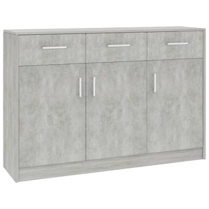 vidaXL, vidaXL Sideboard Betongrau 110x30x75 cm Spanplatte