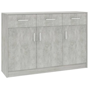 vidaXL, vidaXL Sideboard Betongrau 110x30x75 cm Spanplatte