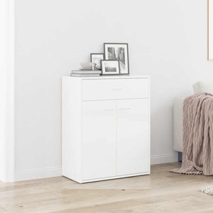 Sideboard Hochglanz-Weiss 60 x 30 x 75 cm Spanplatte