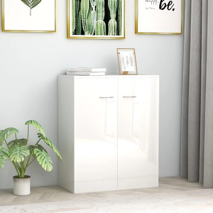 Sideboard Hochglanz-Weiss 60 x 30 x 75 cm Spanplatte