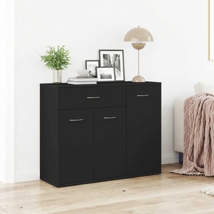 vidaXL, vidaXL Sideboard Schwarz 88×30×70 cm Spanplatte