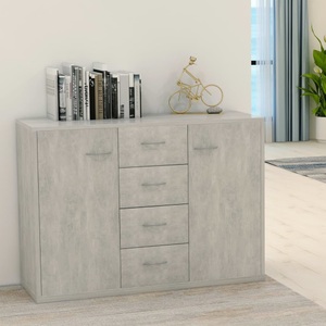 Diverse Hardware, Sideboard Betongrau 88 x 30 x 75 cm Spanplatte