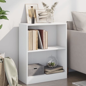 vidaXL, vidaXL Bücherregal Weiß 60×24×74,5 cm Spanplatte