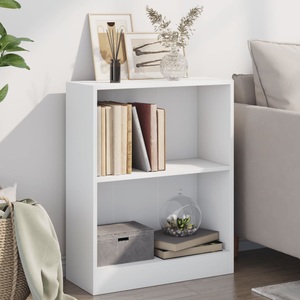 vidaXL, vidaXL Bücherregal Weiß 60×24×74,5 cm Spanplatte