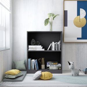 vidaXL, vidaXL Bücherregal Grau 60×24×74,5 cm Spanplatte, vidaXL Bücherregal Grau 60x24x74,5 cm Holzwerkstoff