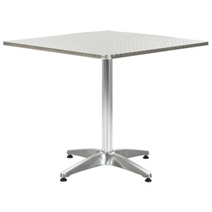 Diverse Hardware, Gartentisch Silbern 80 x 80 x 70 cm Aluminium, vidaXL Gartentisch Silbern 80x80x70 cm Aluminium