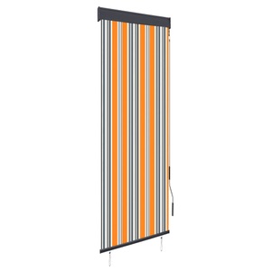 vidaXL, vidaXL Außenrollo 60 x 250 cm Gelb und Blau, vidaXL Außenrollo 60 x 250 cm Gelb und Blau