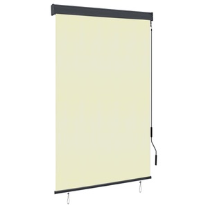 vidaXL, vidaXL Außenrollo 120 x 250 cm Cremeweiß, 