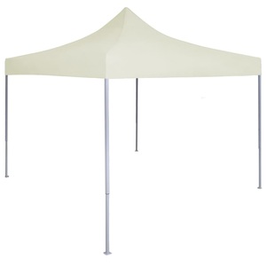 vidaXL, vidaXL Profi-Partyzelt Faltbar 2×2 m Stahl Creme