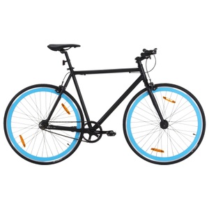 vidaXL, vidaXL Fahrrad mit Festem Gang Schwarz und Blau 700c 51 cm, vidaXL Fahrrad mit Festem Gang Schwarz und Blau 700c 51 cm