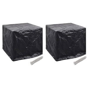 vidaXL, vidaXL Abdeckplanen für Garten-Wassertank 2 Stk. 8 Ösen 116x100x120 cm, vidaXL Wassertank-Abdeckungen 2 Stk. 8 Ösen 116x100x120 cm