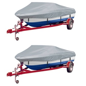 vidaXL, vidaXL Bootspersenninge 2 Stk. Grau Länge 519-580 cm Breite 244 cm