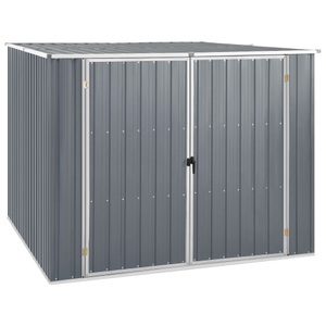 vidaXL, vidaXL Gerätehaus Grau 195x198x159 cm Verzinkter Stahl, vidaXL Gerätehaus Grau 195x198x159 cm Verzinkter Stahl