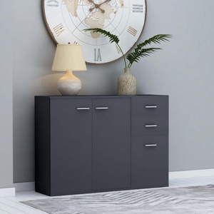 Sideboard Grau 105 x 30 x 75 cm Spanplatte