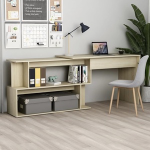 Diverse Hardware, Eckschreibtisch Sonoma-Eiche 200x50x76 cm Spanplatte, vidaXL Eckschreibtisch Sonoma-Eiche 200x50x76 cm Holzwerkstoff