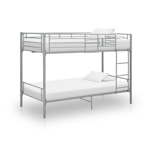 Etagenbett Grau Metall 90x200 cm