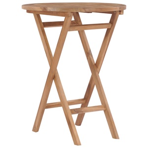 Diverse Hardware, Klappbarer Gartentisch 60 cm Teak Massivholz