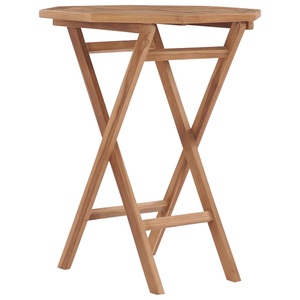 vidaXL, vidaXL Klappbarer Gartentisch 60×60×75 cm Teak Massivholz