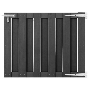 Diverse Hardware, Gartentor WPC 100 x 80 cm Grau, vidaXL Gartentor WPC 100 x 80 cm Grau