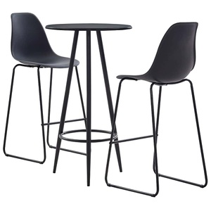 Diverse Hardware, 3-tlg. Bar-Set Kunststoff Schwarz