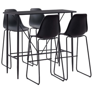 Diverse Hardware, 5-tlg. Bar-Set Kunststoff Schwarz