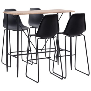 Diverse Hardware, 5-tlg. Bar-Set Kunststoff Schwarz