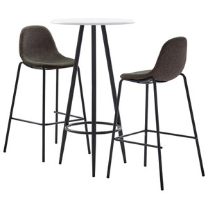 Diverse Hardware, 3-tlg. Bar-Set Stoff Dunkelgrau