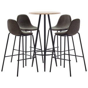 Diverse Hardware, 5-tlg. Bar-Set Stoff Dunkelgrau