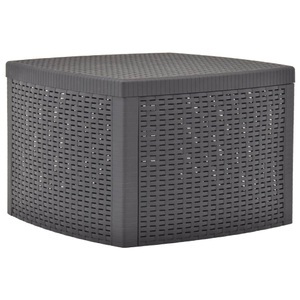 vidaXL, vidaXL Beistelltisch Mokka 54×54×36,5 cm Kunststoff, vidaXL Beistelltisch Mokka 54×54×36,5 cm Kunststoff