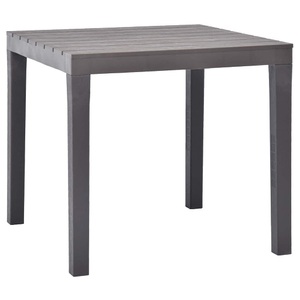 Diverse Hardware, Gartentisch Moccafarben 78 x 78 x 72 cm Kunststoff
