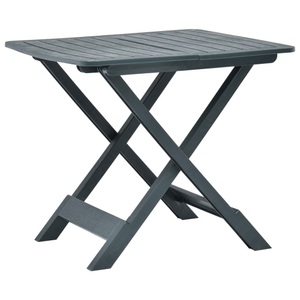 vidaXL, vidaXL Gartentisch Klappbar Grün 79 x 72 x 70 cm Kunststoff