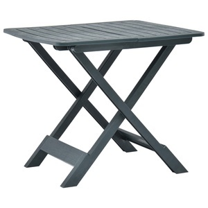 vidaXL, vidaXL Gartentisch Klappbar Grün 79 x 72 x 70 cm Kunststoff