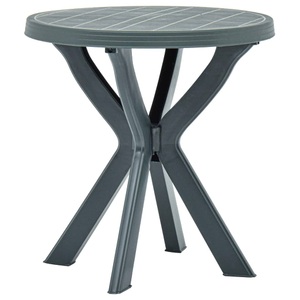 vidaXL, vidaXL Bistrotisch Grün Ø70 cm Kunststoff