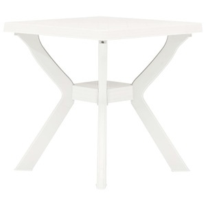 vidaXL, vidaXL Bistrotisch Weiß 70x70x72 cm Kunststoff