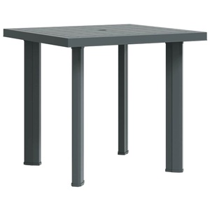vidaXL Gartentisch Grün 80 x 75 x 72 cm Kunststoff