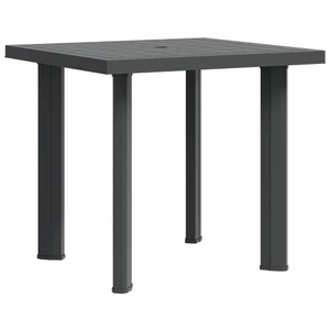 Gartentisch Anthrazit 80 x 75 x 72 cm Kunststoff
