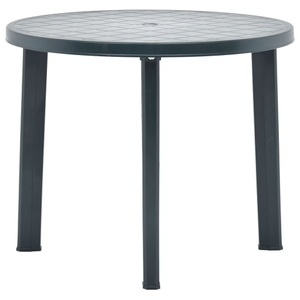 vidaXL, vidaXL Gartentisch Grün 89 cm Kunststoff