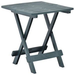 vidaXL, vidaXL Gartentisch Klappbar Grün 45x43x50 cm Kunststoff, vidaXL Gartentisch Klappbar Grün 45x43x50 cm Kunststoff