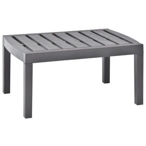 vidaXL, vidaXL Gartentisch Mokka 78×55×38 cm Kunststoff