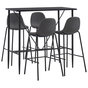 Diverse Hardware, 5-tlg. Bar-Set Stoff Dunkelgrau