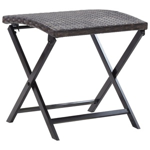 Diverse Hardware, Klapphocker Poly Rattan Braun