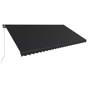 Diverse Hardware, Einziehbare Markise Handbetrieben 600 x 300 cm Anthrazit, vidaXL Einziehbare Markise Handbetrieben 600 x 300 cm Anthrazit