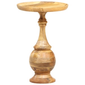 vidaXL, vidaXL Runder Beistelltisch 43 x 43 x 66 cm Massivholz Mango